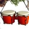 Red Bongo Drum Ornament