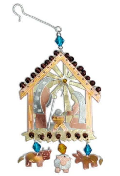 Peaceful Manger - Metal Ornament -Toy Series Store azl1yftedmr5jxvhkfvg