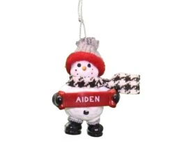 Cozy Snowman Ornament (Letters A - F) - -Toy Series Store b5yenrtifqxwezlcsptb