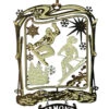 Solid Brass Ornament - Vermont Ski And Snowboarder