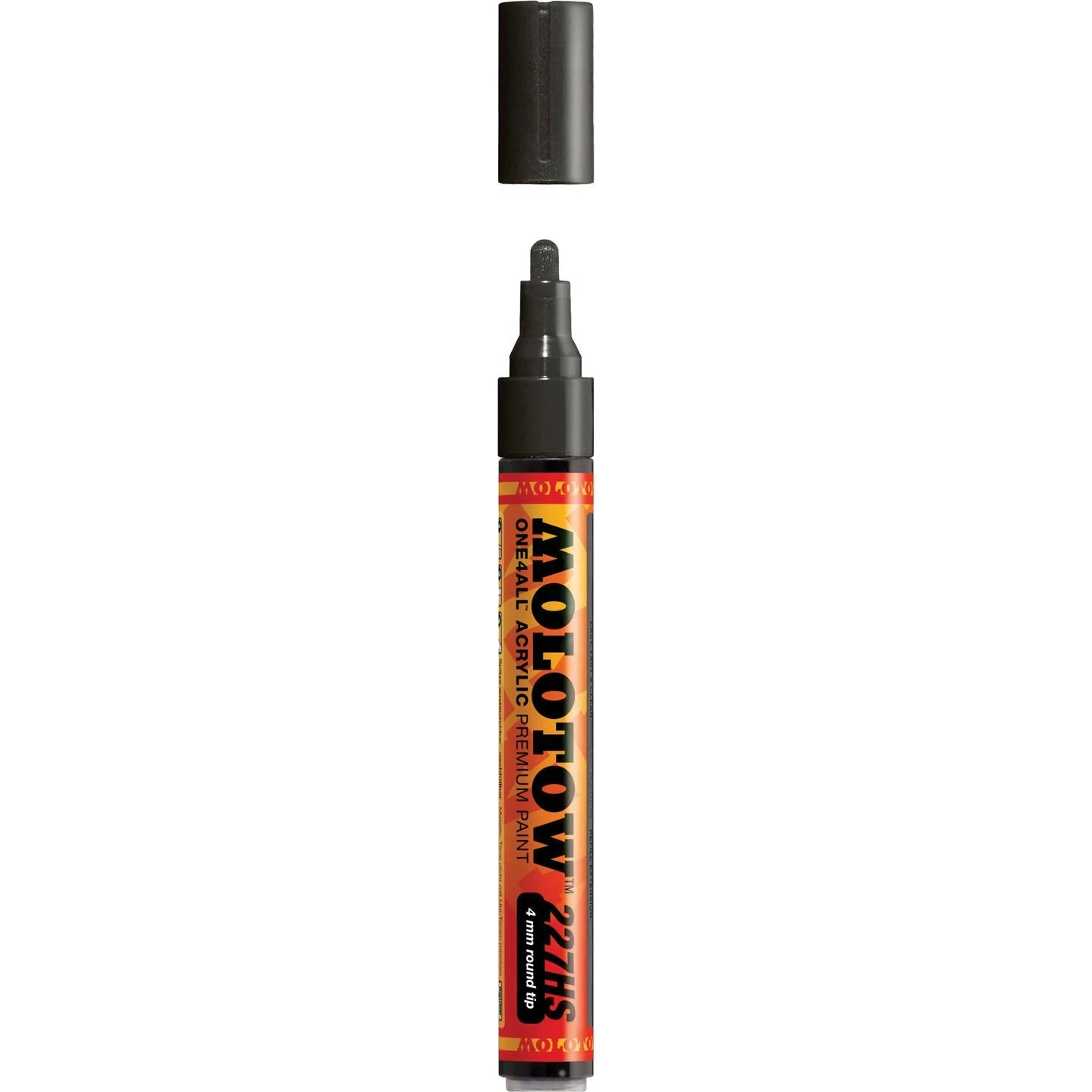 Molotow One4All Acrylic Paint Marker - Signal Black - 4mm Bullet Tip 2 Molotow One4All Acrylic Paint Marker - Signal Black - 4mm Bullet Tip - Image 2