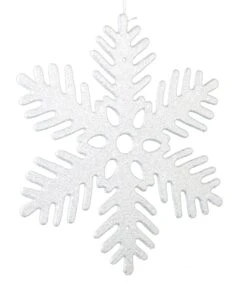 Glitter Snowflake 11 Inch Ornament - Heavy Sparkle - Die Cut -Toy Series Store boaqxq8sdqedj5btv9tp