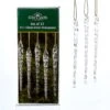 Kurt Adler Twisted Clear Glass Icicle Ornaments- 12 Piece Box Set