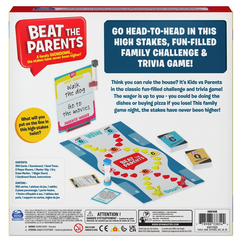 SpinMaster Beat The Parents Ultimate Family Showdown Board Game 2 SpinMaster Beat The Parents Ultimate Family Showdown Board Game - Image 2