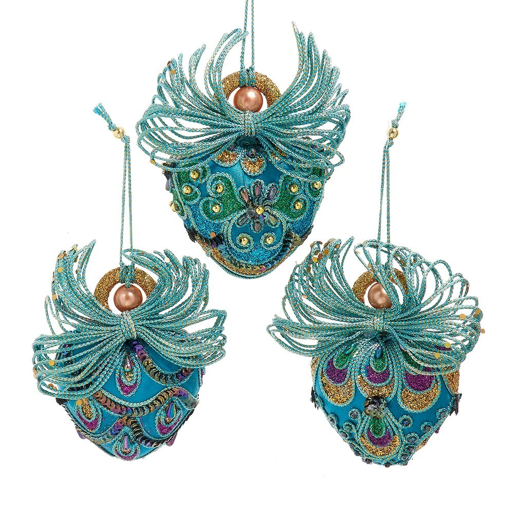 Kurt Adler Peacock Fairy Ornament - 1 Kurt Adler Peacock Fairy Ornament -