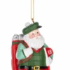 Santa Golfing Ornament
