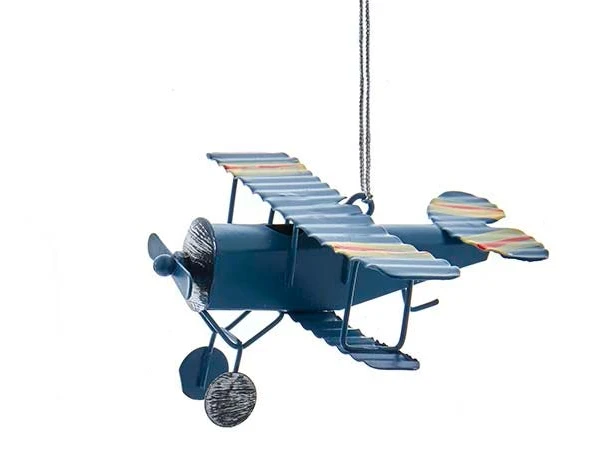 Kurt Adler Metal Biplane Ornament - 4 Kurt Adler Metal Biplane Ornament - - Image 4