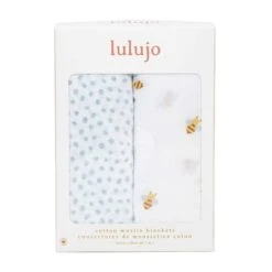 Lulujo Cotton Swaddles Bees And Dots -Toy Series Store bwgeauqkzsqwtinuurct