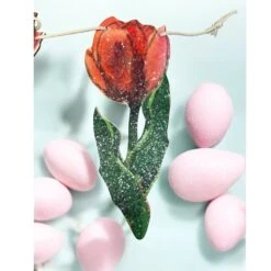 Wooden Tulip Garland - Red -Toy Series Store c8gy2ui4j7jesi681yae