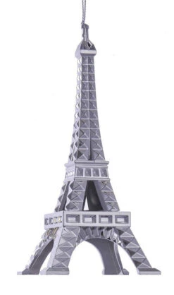Kurt Adler Eiffel Tower Ornament - Silver
