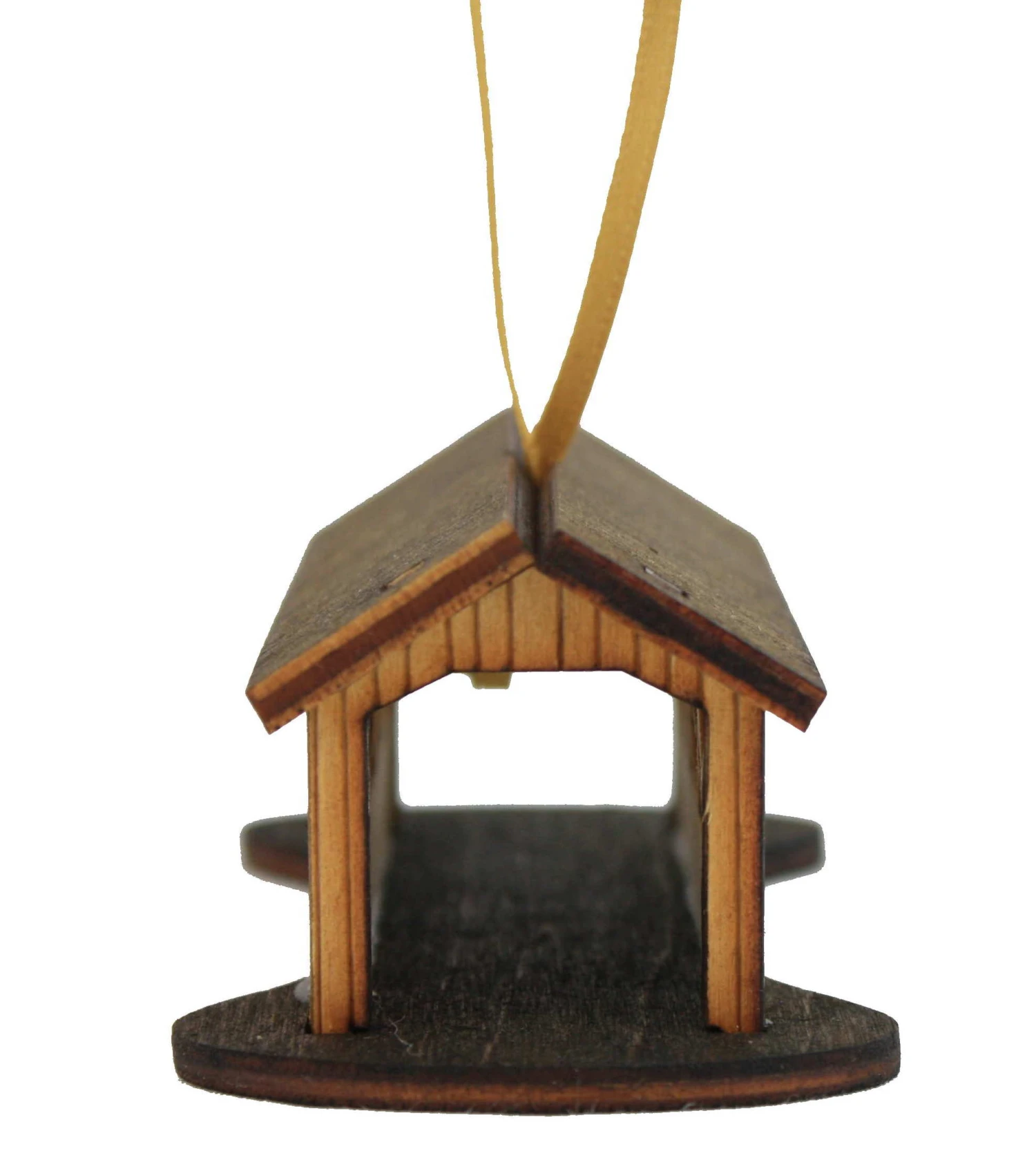 Wooden 3D Vermont Covered Bridge Ornament 2 Wooden 3D Vermont Covered Bridge Ornament - Image 2