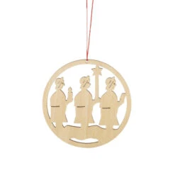 Wooden Holiday Icon Ornament - Ring - Three Wise Men