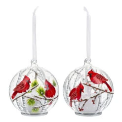 Cardinal Ornament With Flickering Flame LED - Berry Branches -Toy Series Store dbd4ece26ckhieclpo0k