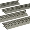 Lionel O-Gauge FasTrack 10” Straight - 4 Pack