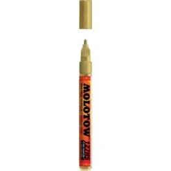 Molotow One4All Acrylic Paint Marker - Metallic Gold - 2mm Bullet Tip -Toy Series Store dgypxbfcpf17g7oifzya