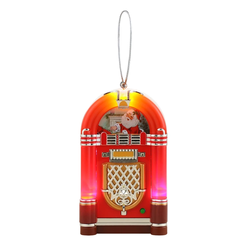 Mr. Christmas Mini Juke Box Ornament - Red 1 Mr. Christmas Mini Juke Box Ornament - Red