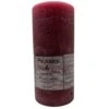 Rustic Pillar Candle - 6 Inch Bordeaux