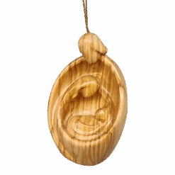 Modern Style Nativity Scene Ornament - Olive Wood - 3.5 Inch -Toy Series Store dkzx2wvuwahbbjua7bp8