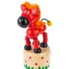 Wood Push Puppet Farm Animal - Horse