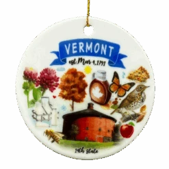 Vermont State Themes Ornament