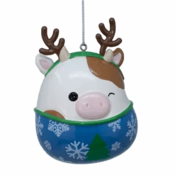 Kurt Adler Squishmallow Ornament - Ronnie With Reindeer Headband