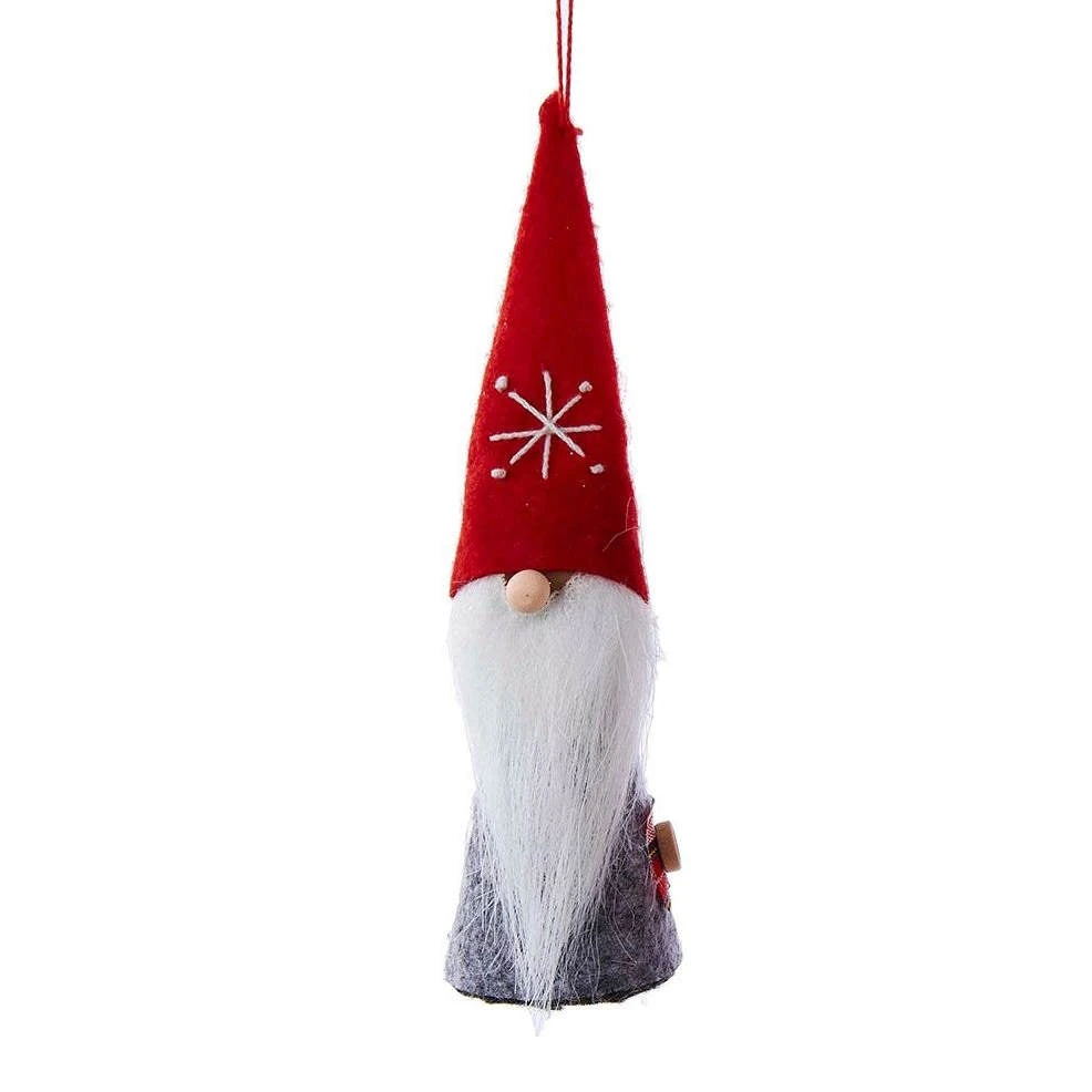 Kurt Adler Wood And Felt Gnome 6 Inch Ornament - 2 Kurt Adler Wood And Felt Gnome 6 Inch Ornament - - Image 2