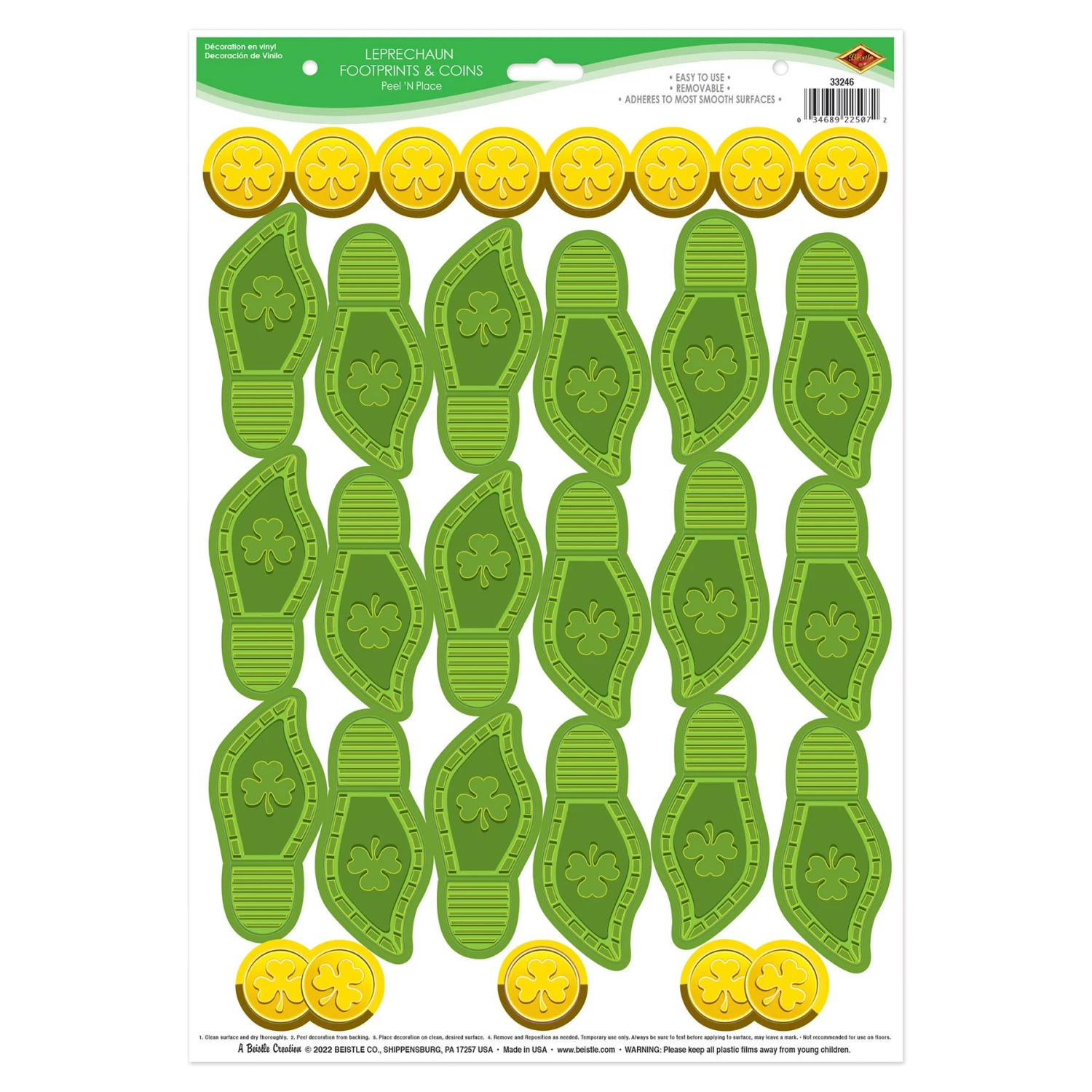 Leprechaun Footprint And Coin Peel And Place 2 Leprechaun Footprint And Coin Peel And Place - Image 2