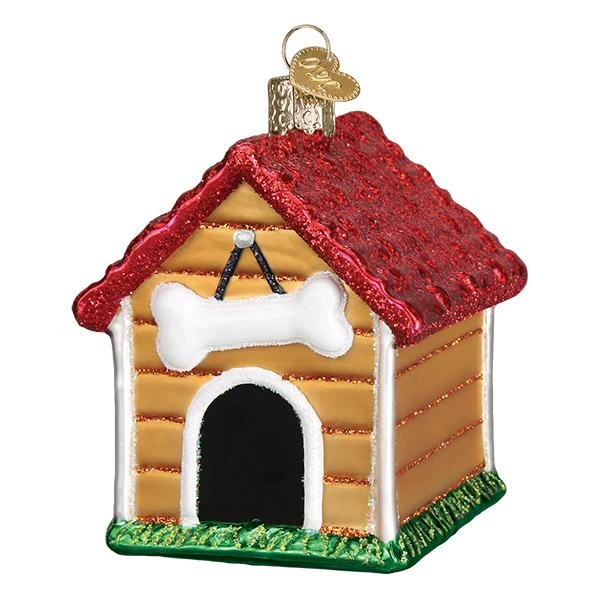 Dog House Glass Ornament 2 Dog House Glass Ornament - Image 2