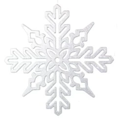 Glitter Snowflake 11 Inch Ornament - Heavy Sparkle - Die Cut -Toy Series Store exomwdlu1lepuc8ktm8y