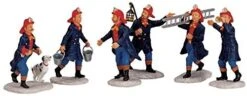 Lemax Firemen - 6 Piece Set 5 Lemax Firemen - 6 Piece Set -Toy Series Store fbqjwjai8109kv12stzs
