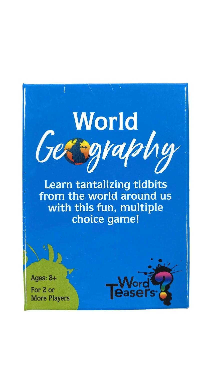 World Geography - Word Teaser Card Game 1 World Geography - Word Teaser Card Game