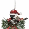 Festive Feathered Friends - Ornament - Chickadee In A Hat