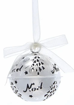 Kurt Adler Hanging Word Bell Ornaments - Silver - 5 Kurt Adler Hanging Word Bell Ornaments - Silver - -Toy Series Store frdsktybrzpaygshrcq5