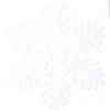 Glitter Snowflake 11 Inch Ornament - Heavy Sparkle - Solid