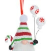 Hanging With My Gnomies Ornament - Candy Cane Hat