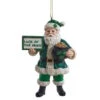 Kurt Adler Irish Santa Ornament - Pot Of Gold