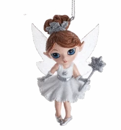Kurt Adler Silver Fairy Elves Ornament - 5 Kurt Adler Silver Fairy Elves Ornament - -Toy Series Store ggastngnvrcorhiu6unt