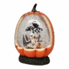 Graveyard Skeleton Lighted Waterglobe Pumpkin
