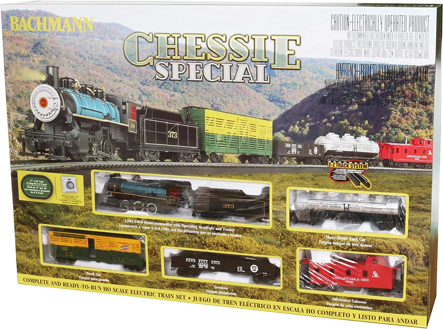 Bachmann Trains - Chessie Special Ready To Run Electric Train Set - HO Scale 2 Bachmann Trains - Chessie Special Ready To Run Electric Train Set - HO Scale - Image 2