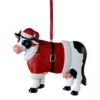 Kurt Adler Resin Christmas Cow Ornament -