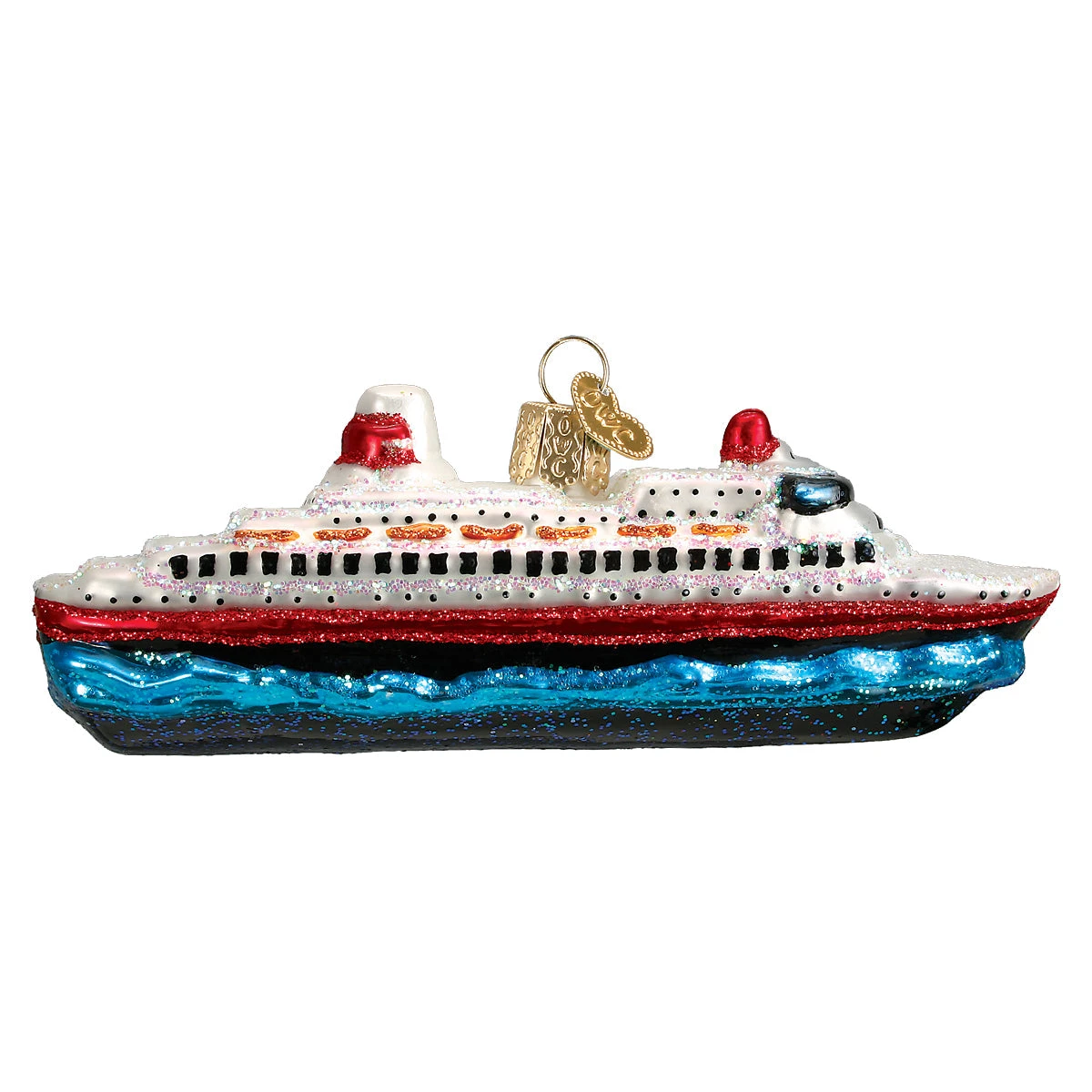 Cruise Ship Glass Ornament 1 Cruise Ship Glass Ornament