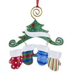 Kurt Adler Dangling Mittens Family Ornament- Family Of 2 -Toy Series Store i5ff7qouf9sxnmue35au