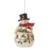Snowman With Cardinal Ornament