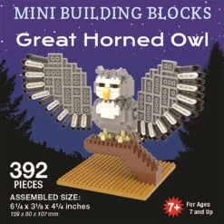 Mini Building Blocks - Great Horned Owl -Toy Series Store igpiksmkawwuctifa1y1