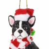 Santa Paws - Dog Ornament - Boston Terrier