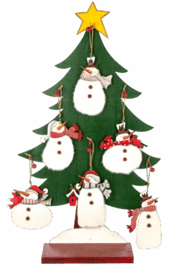 Fuzzy Snowman Ornament - -Toy Series Store irkseblburceei9kxx90