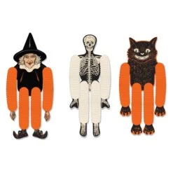 Vintage Halloween Tissue Dancers - 3 Piece Set
