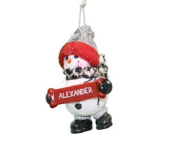 Cozy Snowman Ornament (Letters A - F) - -Toy Series Store ji6yc2csjzkfxoote98o