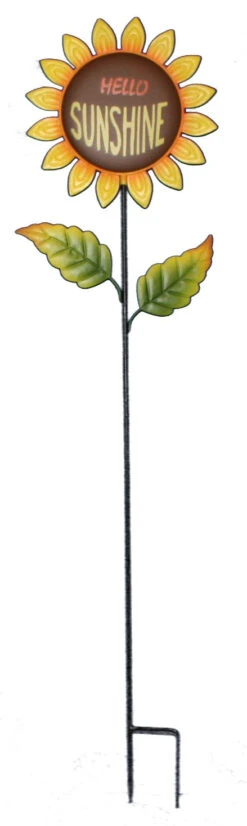 Metal Sunflower Yard Stake - -Toy Series Store jkf8ikhrp3g9ogwfe9lv
