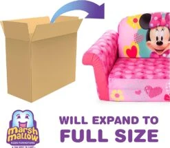SpinMaster Marshmallow Furniture, Children's 2-in-1 Flip Open Foam Compressed Sofa, Minnie Mouse -Toy Series Store joi59lubhjhqslgiz9fj